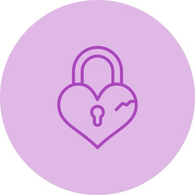 asma kilit simgesi, vektör illüstrasyonu basit tasarım