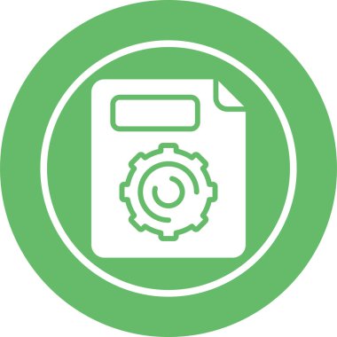 ayar simgesi, vektör illüstrasyonu