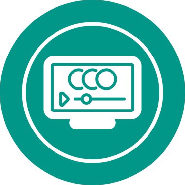 Animasyon web simgesinin vektör çizimi