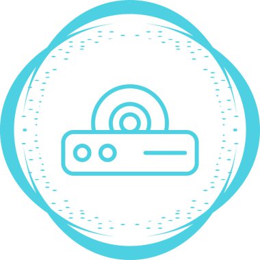 Dvd Oynatıcı modern simgesinin vektör illüstrasyonu