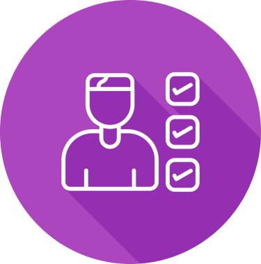 Kullanıcı Deneme Simgesi Beyaz Arkaplanda İzole Edildi 