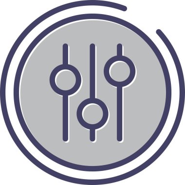 Ses ekolayzer simge vektör çizim