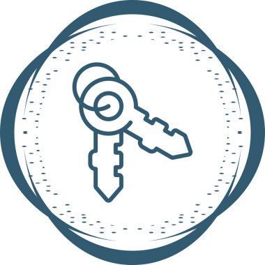 Anahtarlar. Web simgesi basit illüstrasyon