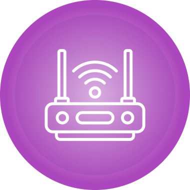 Wi-fi yönlendirici. Web simgesi basit illüstrasyon