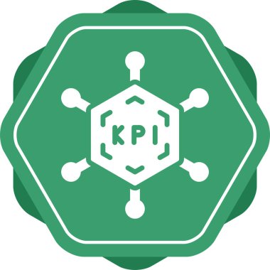 Anahtar Performans Göstergesi ikon vektör çizimi