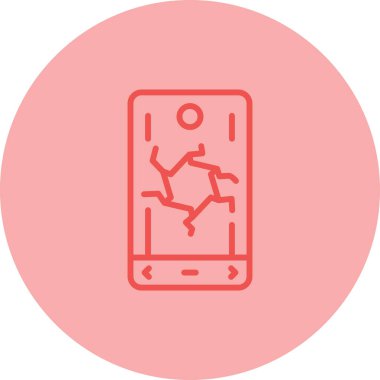 akıllı telefon simgesi, vektör illüstrasyonu basit tasarım