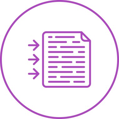 belge web simgesi vektör illüstrasyonu