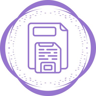 Kaydet düğmesi simgesinin vektör illüstrasyonu