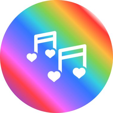 Web için müzik notaları illüstrasyonu