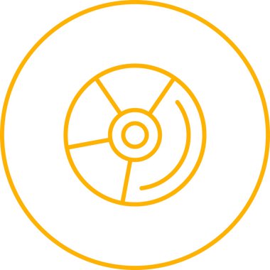 DVD modern simgesinin vektör illüstrasyonu