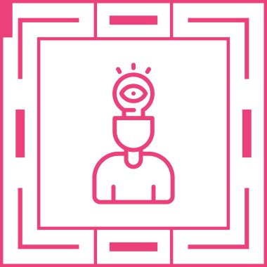 Görsel Düşünme Ağı vektör çizimi