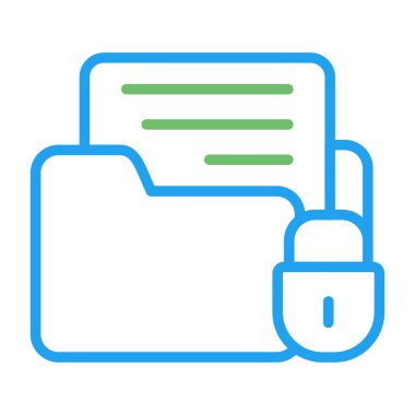 veri güvenlik simgesi, vektör illüstrasyonu. Veri Şifreleme 