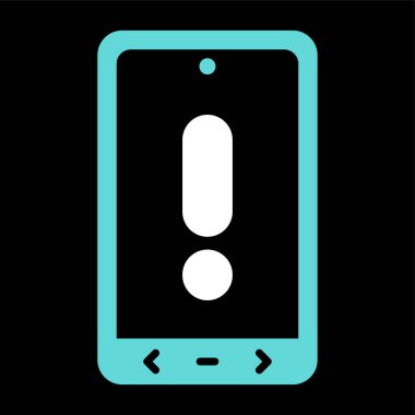 akıllı telefon simgesi, vektör illüstrasyonu basit tasarım