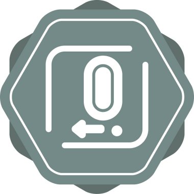 Decima web simgesinin vektör illüstrasyonu