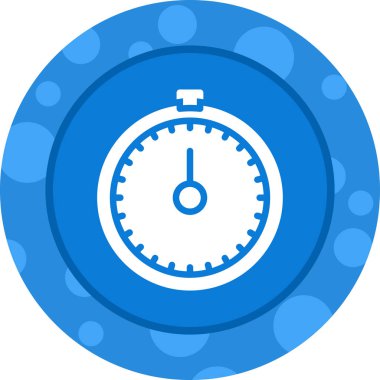 Kronometre Web simgesi basit illüstrasyon