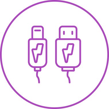 Yıldırım. Web simgesi basit illüstrasyon