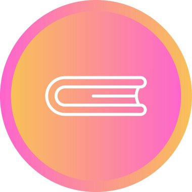 Kapalı Kitap. simge vektör illüstrasyonu