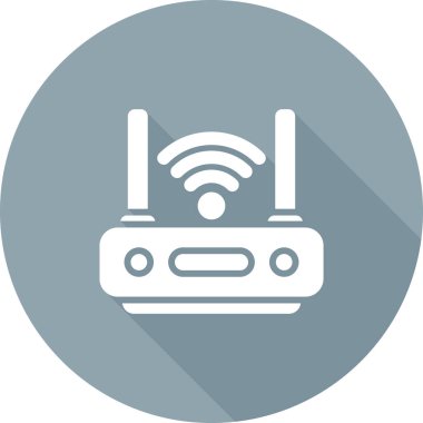 Wi-fi yönlendirici. Web simgesi basit illüstrasyon