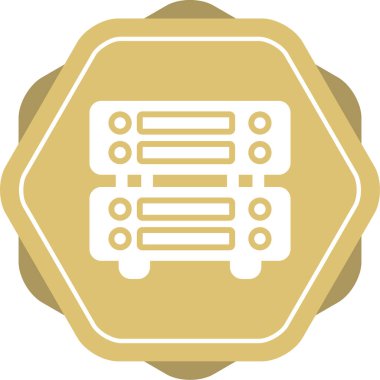 sunucu simgesi, vektör illüstrasyonu basit tasarım