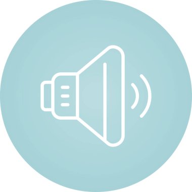 ses hoparlörü simgesi, web illüstrasyonu