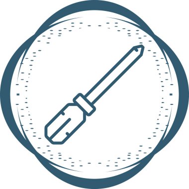 tornavida web simgesi, vektör çizim