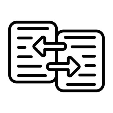 Veri Aktarımı modern simgesinin vektör çizimi