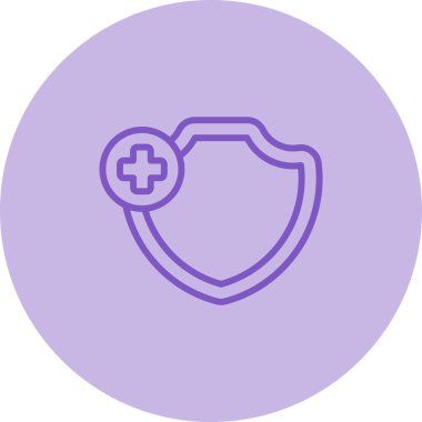 Kalkan, Koruma, Güvenlik Simgesi Vektör İllüstrasyonu