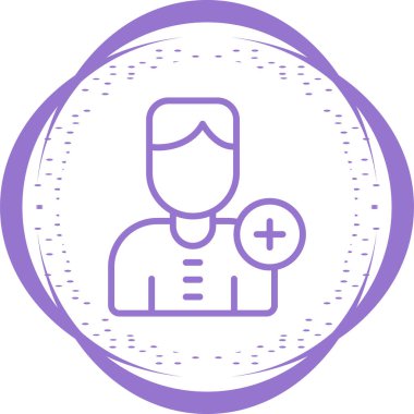 doktor simgesi, vektör illüstrasyonu basit tasarım