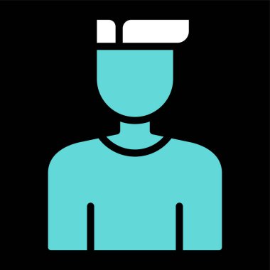 User icon, vector illustration simple design