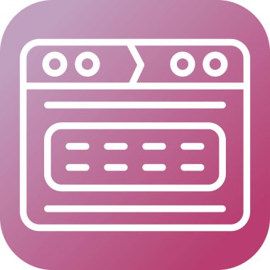 Web tarayıcı simgesi, vektör çizim     