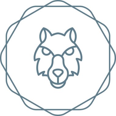 Kurt ikonu. Web basit illüstrasyonu