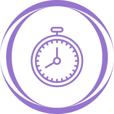 Kronometre Web simgesi basit illüstrasyon