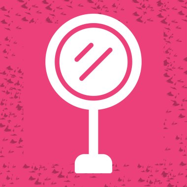  Sinyal ayna web simgesi vektör illüstrasyonu 