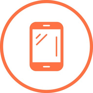akıllı telefon simgesi, vektör illüstrasyonu basit tasarım