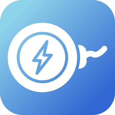  Kablosuz Şarj simgesi vektör çizimi 