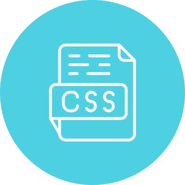 CSS dosya vektör illüstrasyonu