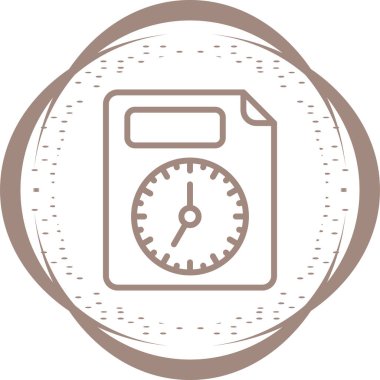 belge web simgesi vektör illüstrasyonu