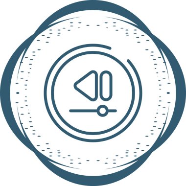 Video Geri Sarma Simgesi vektör illüstrasyonu