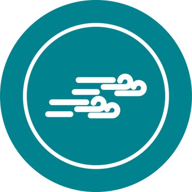 Rüzgar simgesinin vektör illüstrasyonu