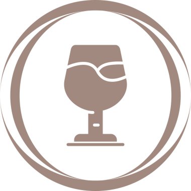 şarap cam ağ basit simgesi