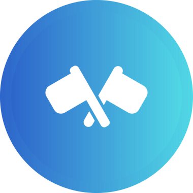 Sinyal Bayrakları simgesinin vektör çizimi