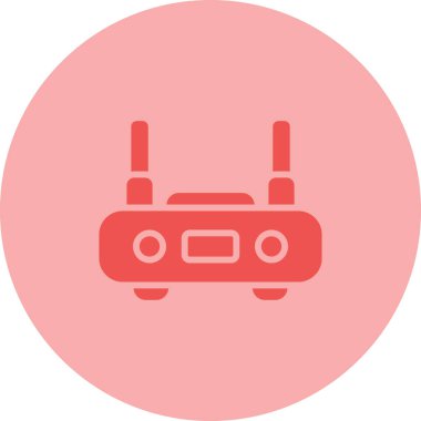 router vektör simgesi, tasarım taslağı 