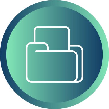 belge web simgesi vektör illüstrasyonu