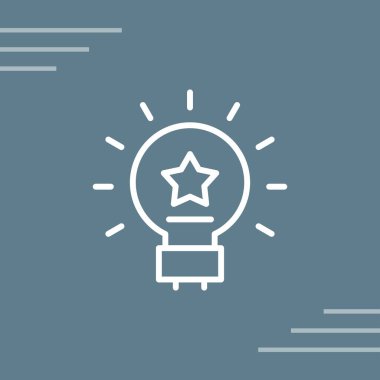 fikir simgesi, vektör illüstrasyonu 