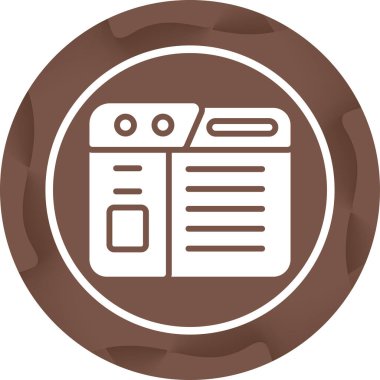 Web sitesi modern simgesinin vektör illüstrasyonu
