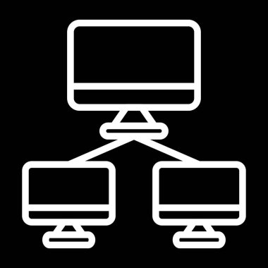 Ağ İzleme Vektörü Simgesi Beyaz Arkaplanda İzole Edildi 