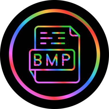 bmp dosya biçimi simgesi web basit illüstrasyonuName