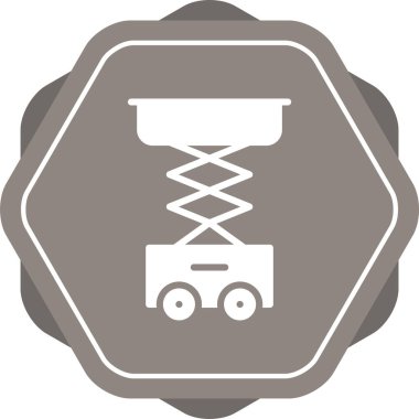 Makas Kaldırma simgesi vektör illüstrasyonu    