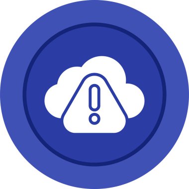 Modern bulut simgesinin vektör illüstrasyonu 