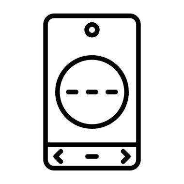 Smartphone ileti simgesi, vektör illüstrasyonu basit tasarım